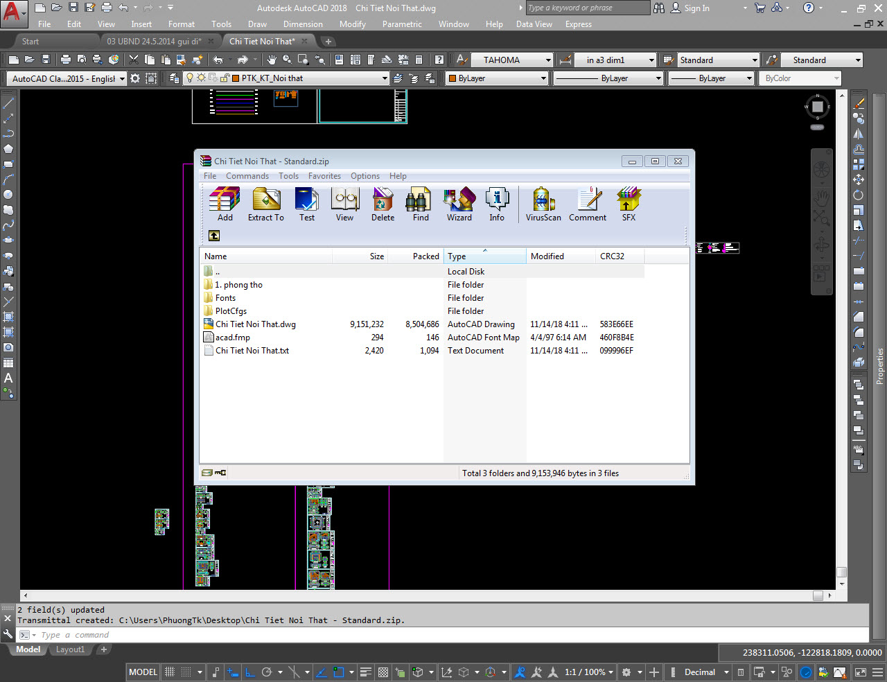 Tip Nhỏ - Xuất Đầy Đủ Một File Autocad Để Gửi Đi - Kèm Font; Ảnh; Xref;...