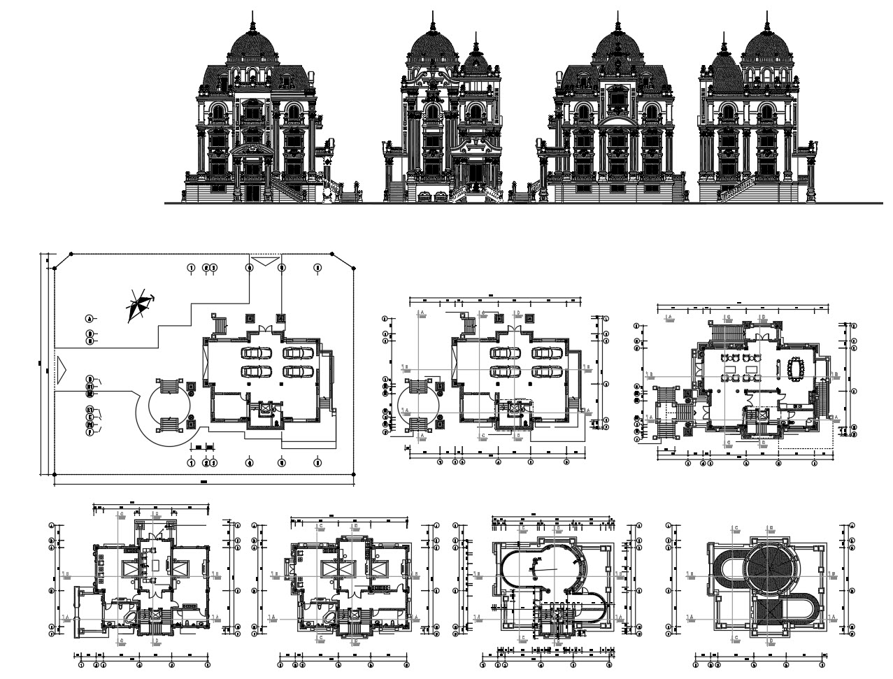 Bản Vẽ Lâu Đài 5 Tầng